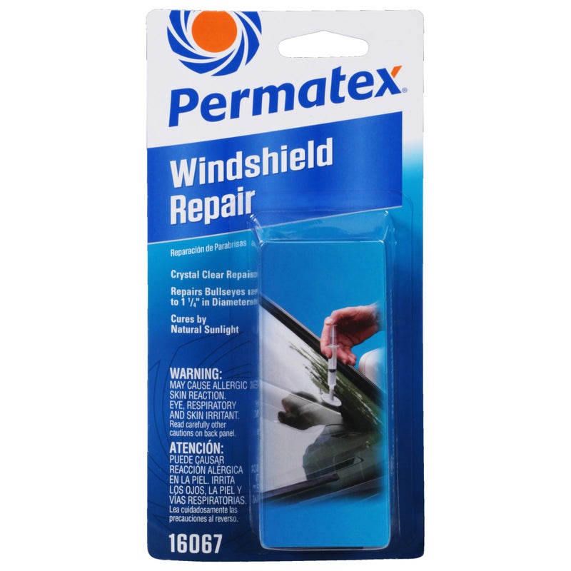 Permatex 16067 Bullseye Windshield Repair Kit, .025 oz. Syringe, .025 Ounce Syringe , White - Image 1